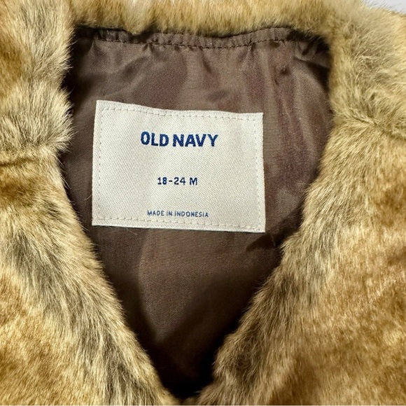 NWT, Old Navy Leopard Dress with Faux Fur Vest / Size: 18-24 Months - Picture 3 of 7